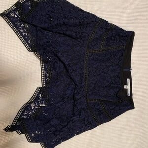 Chic Navy Lace Skirt